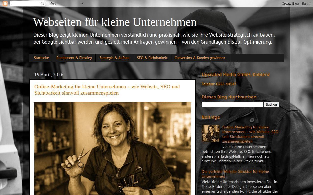 Webseiten für kleine Unternehmen